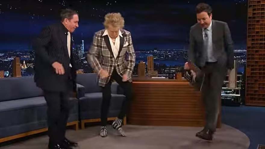 Rod Stewart Wows with Tap Dancing Skills on Jimmy Fallon's Show