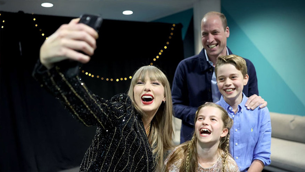 American singer Taylor Swift joined the Prince of Wales backstage as he celebrated his 42nd birthday. Photo / @KensingtonRoyal / X