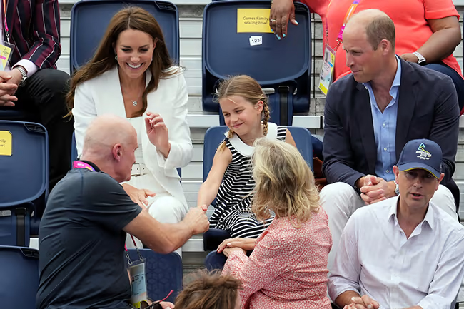 Princess Charlotte makes surprise appearance at the Commonwealth Games ...
